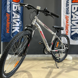 Велосипед NOVATRACK 24" ACTION сталь 14'', серый, 18 скор.TZ500/TS-38/TZ500/SG-6S, диск.торм STG