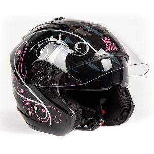 Шлем "THH" T-386#1 BLK/PINK (L)