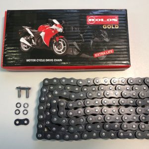 Цепь ROLON 520HNXR 118 звеньев, усиленная, сальниковая X-Ring, замок под заклёпку