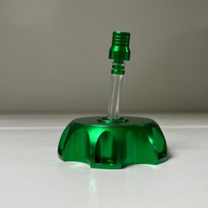 Пробка бензобака кросс CNC зеленая