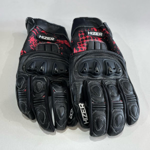 14884 Перчатки мото HIZER AT-4132 (M) (кожа/текстиль)