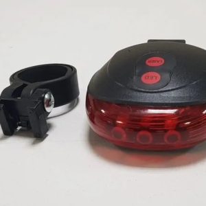 Фара задняя, 5 светодиода, 2 лазера,  4 функции (пластик), JY-1L