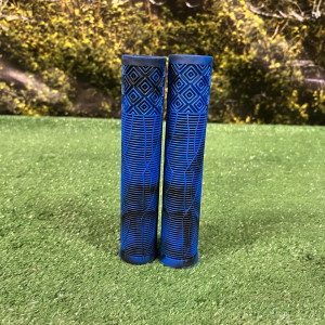 Грипсы BMX, 166мм, противоскользящие, резина, чёрный/синий