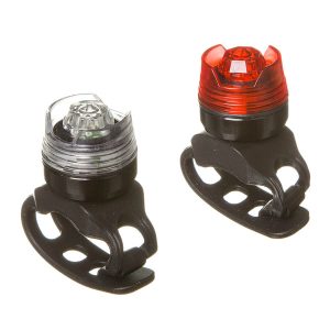 Х88378 Комплект фонарей STG -TL5417 пластик, обзор 180 град. Перед серебристый с 1 бел. Диод. , зад.