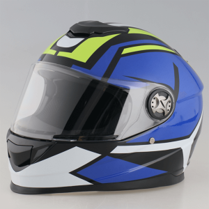 Мотошлем RACER BLD-M62 (L) синий/желтый (9)