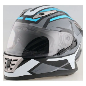 Мотошлем RACER JK802 (M) серый/синий (9) интеграл