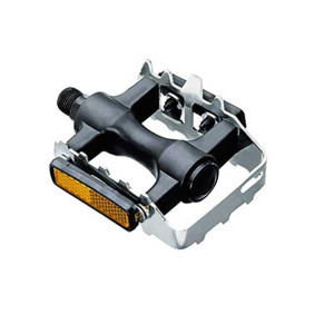 Педали, пластик/алюминий, 9.6 х 8.3 cм, резьба 9/16