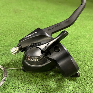 Рукоятка переключателя скоростей/тормоза правая, ST-EF41-7R, TOURNEY, 7 ск, 22,2 мм, 2050 мм, SHIMAN