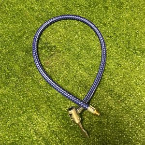 Шланг с зажимом BEE PUMP, для ножного насоса, под AV-ниппель, в тканевой оплётке