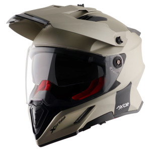 Шлем AXOR X-CROSS DUAL VISOR NR, с визором, цвет никель (XL)