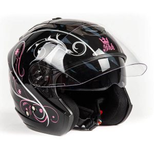 Шлем "THH" T-386#1 BLK/PINK (M)