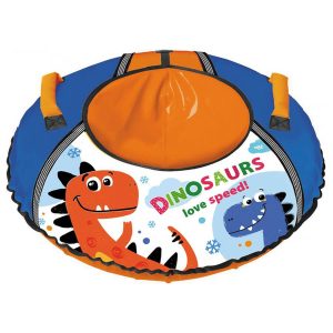 Тюбинг с рисунком (ТБ1КР) D-850 мм (ТБ1КР-85, Динозавр, оранжевый/синий, ПВХ 610)