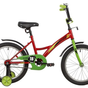 Велосипед NOVATRACK 18" STRIKE красный, тормоз нож, крылья корот, защита А-тип