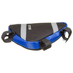 Велосумка STG мод. 12490 размер. M под раму,треугольная ,черная/серая.