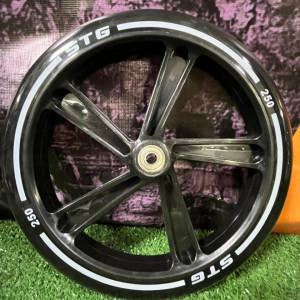 Х112388 Колесо для самоката, 250х40 мм, PU, ABEC-7, черный