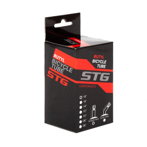 Х82409 Камера велосипедная STG, бутил,18Х1,75 ,автониппель 33мм (упак.: коробка)