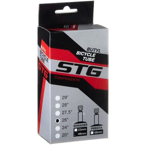 Х82419 Камера велосипедная STG, бутил ,26Х1,75/1,95 ,автониппель 48мм (упак.: коробка)