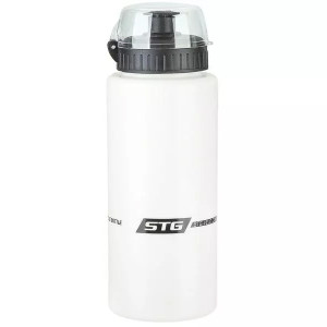 Х83106 Велофляга STG  DC-BT-54 600мл с защитной крышкой белая/черная