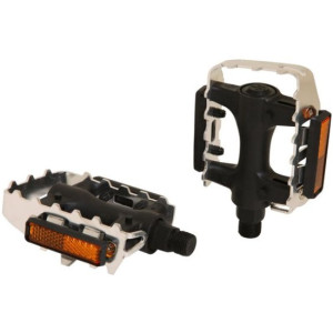 Х83534 Педали STG FP-906 , сталь/пластик, 9/16", черн/серебр