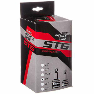 Х88399 Камера велосипедная STG, бутил ,26Х3,0 ,автониппель 48мм (упак.: коробка)