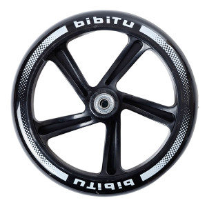 Колесо для самоката PU (полиуретан) 200 мм (Цвет: Черный)