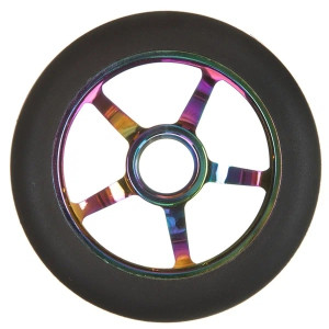 Колесо PU 110mm для трюковых самокатов с алюминиевым ободом 1 шт, неохром
