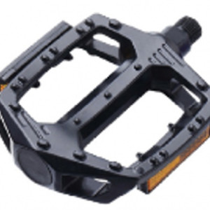 Педали, алюминий, 10 х 10.5 см, резьба 9/16, чёрный