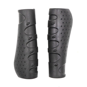 Рукоятки руля, Анатомические (комплект), SR-68, 22,2 мм, 125 мм/, 125 мм, SAIGUAN, рукоятка - черный