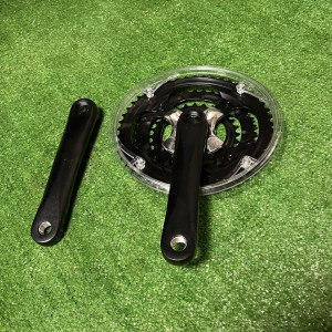 Шатуны спортивные, сталь, 24/34/42T, 170мм, 3 скорости, чёрный