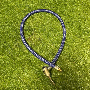 Шланг с зажимом BEE PUMP, для ножного насоса, под AV-ниппель, в тканевой оплётке