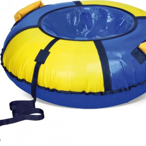 Тюбинг Классик (ТБ1К) D-850 мм (ТБ1К-85,синий/жёлтый,-,автотент ПВХ 550 гр/кв.м)