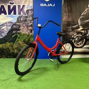 Велосипед 24" Altair City 24 FR (1 скорость, Сталь, 16", Ножной тормоз, красный/голубой)
