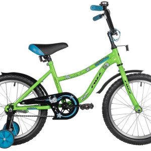Велосипед FOXX 18", NEPTUNE салатовый, защита А-тип, короткие крылья, нет багажника