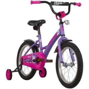 Велосипед NOVATRACK 16" STRIKE фиолетовый, тормоз нож, крылья корот, полная защита цепи