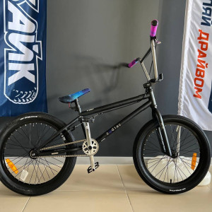 Велосипед NOVATRACK 20" BMX ZODIAC, чёрный, сталь , рама 20", U-BRAKE