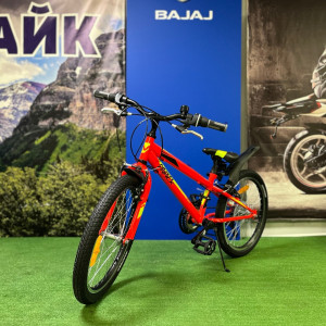 Велосипед NOVATRACK 20" RACER, красный, сталь, 12 скор., Power, V-Brake
