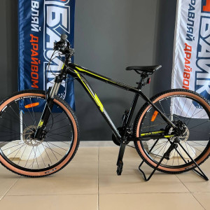 Велосипед STINGER 27.5" GRAPHITE PRO черный, алюминий, размер 18"