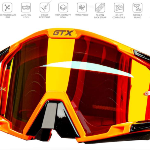Очки Мотокросс GTX 5025 черно/оранжевые