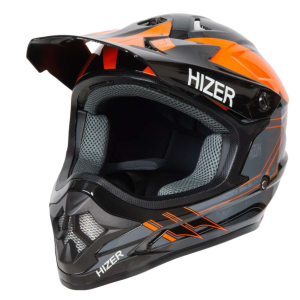 Шлем мото кроссовый HIZER J6805 №5 (L) orange